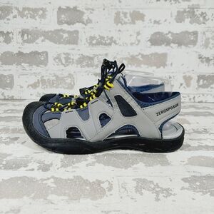 New ZeroXposur Wallowa River Grey Bungee Lace Up Sandals K552